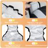Andiker Reusable Female Dog Diapers, Highly Absorbent, Adjustable and Washable, Paw Prints, M view 3