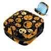 Women's Sanitary Pad Storage Bag with Halloween Pumpkin Skull Pattern view 1