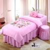 PROPFE 4-Piece Cotton Massage Table Sheet Set with Table Skirt and Covers view 1
