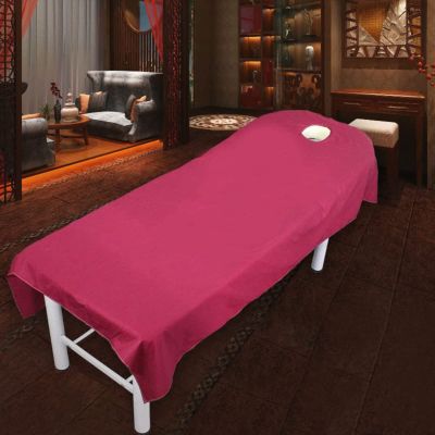 PROPFE Cotton Massage Table Cover with Face Hole