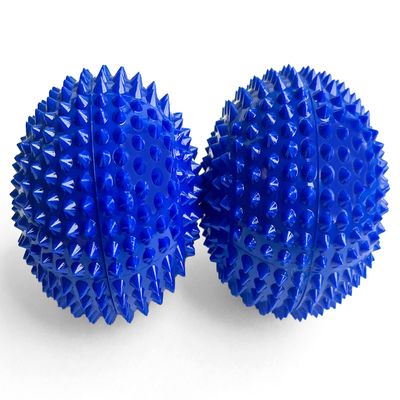 2x DBT Skills Hedgehog Ball | Magnetic High-Stress Acupressure Ball | Matte Blue | 47 mm Diameter