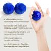 2x DBT Skills Hedgehog Ball | Magnetic High-Stress Acupressure Ball | Matte Blue | 47 mm Diameter view 2