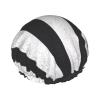 Rainbow Umbrella on Zebra Crossing Shower Cap, Reusable and Waterproof view 1