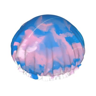 Sky Reusable Waterproof Washable Adjustable Shower Cap for Women, All Hair Lengths