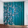 TFLABS Blackout Curtains, 2 Panels, 43.3 x 84.6 in, Pink Flowering Trees view 2