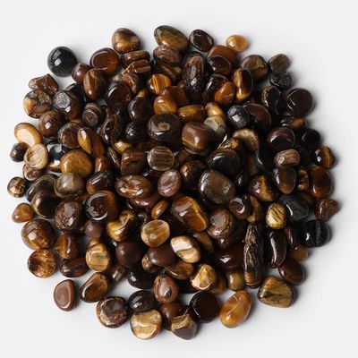 HZLXF1 59 mm Natural Crystal Gravel for Aquarium, Stone, and Home Decoration DIY (Color: No. 39 Tiger Eye, Size: 100 g)