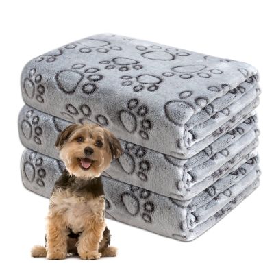 Gorgelly 1 Pack 3 Dog Blanket, Soft Washable Pet Blanket