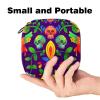 Sanitary Pad Storage Bag, Colorful Skull Menstrual Cup, Portable Period Pouch for Girls and Women view 2