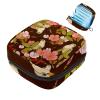 Women's Pad Storage Bag, Retro Pink and White Floral Bird Pattern view 1