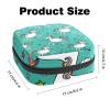 Women's Sanitary Pad Storage Bag, Menstrual Cup Pouch, Large-Capacity Organizer, Unicorn Horse Star Pattern view 3