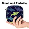 Ocean Sea Shark Pattern Period Storage Bag for Women and Girls view 2