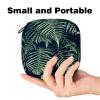 Nature Forest Plant Green Sanitary Pad Storage Bag, Portable Period Pouch for Women, Teen Girls, Menstrual Cups and Nursing Pads view 2