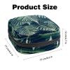 Nature Forest Plant Green Sanitary Pad Storage Bag, Portable Period Pouch for Women, Teen Girls, Menstrual Cups and Nursing Pads view 3