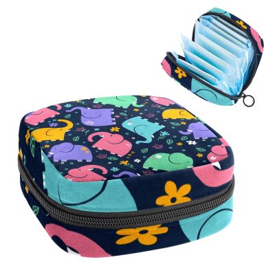 Women's Elephant Menstrual Product Storage Bag