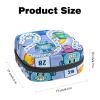 Portable Blue Menstrual Product Storage Bag with Zipper view 2