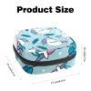 Blue Unicorn Period Pouch with Zipper view 2