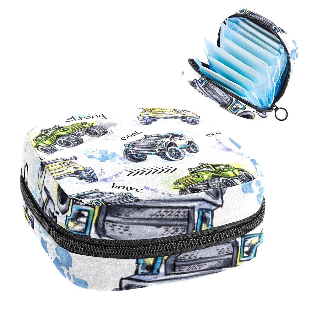 Portable Period Product Storage Bag with Zipper