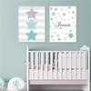 Sarah Duke 2-Piece Nursery Poster Set, Blue Stars, Unframed, A4 (21 × 30 cm) view 2