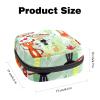 Women's Period Product Storage Bag, Green Animal Pattern view 2