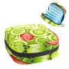 Portable Period Storage Bag with Zipper, Kiwi and Strawberry Pattern view 1