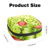 Portable Period Storage Bag with Zipper, Kiwi and Strawberry Pattern view 2