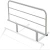 HAPPLiGNLY Bed Rail Bedside Guard for Elderly Adults, Metal Safety Bar, White (120 cm + 20 cm) view 1