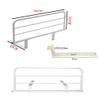 HAPPLiGNLY Bed Rail Bedside Guard for Elderly Adults, Metal Safety Bar, White (120 cm + 20 cm) view 3