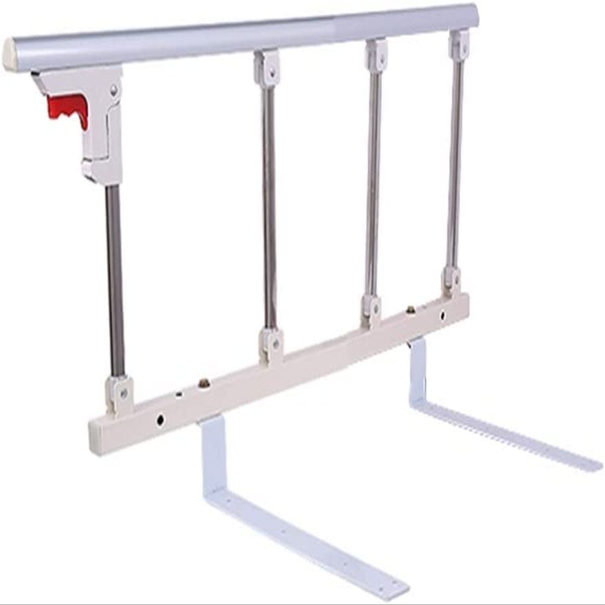 HAPPLiGNLY Bed Rail Guard for Older Adults, Fold-Down Bed Rail Assist Handle, Metal Bumper Bar, 3 Sizes (95 x 40 cm)