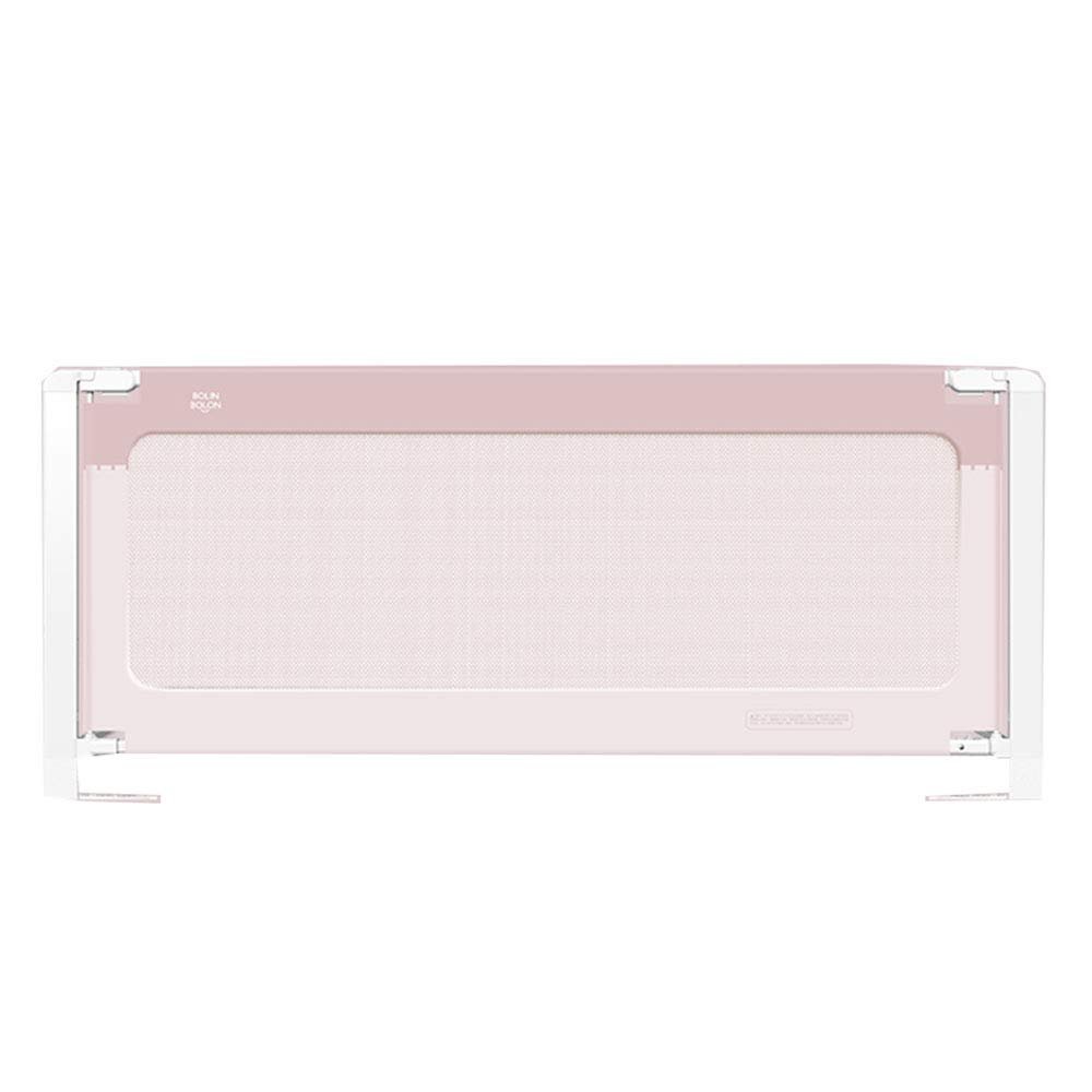HAPPLiGNLY Bed Rail for Baby Beds, 1 Pack Extra-Tall Toddler Bed Rail, Foldable, Washable, for Twin and Queen Beds, Pink, 200 x 83 cm