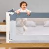 HAPPLiGNLY Bed Rail for Baby Beds, 1 Pack Extra-Tall Toddler Bed Rail, Foldable, Washable, for Twin and Queen Beds, Pink, 200 x 83 cm view 4