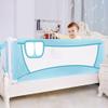 HAPPLiGNLY Bed Rail with Vertical Lift, Adjustable Height, for Full/Queen-Size Beds, Blue, 180 cm view 3