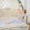 HAPPLiGNLY Baby Bed Rail Guard, Washable Vertical-Lift Mesh, Pink, 200 x 86 cm view 4