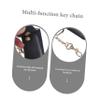 Beavorty 2-Pack Black Leather Lipstick Holders for Women with Removable Keychains view 3