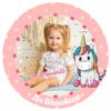 J&M DECO Personalized Unicorn Cake Topper, 20 cm view 1