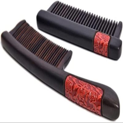 TATSEN Gift Box Flower Brocade Comb, Portable Massage Comb for Long and Short Hair