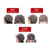 Curly Lace Front Human Hair Wig, 13x4, Brazilian Deep Wave Short Bob, 180% Density view 2