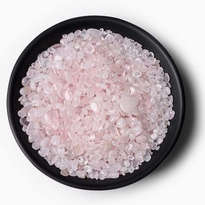 HZLXF1 Hole-Free Chip Stone, Colorful Jasper-Garnet-Fluorite for Home Aquarium Decor (Color: No. 11 Rose Quartz, Size: 50 g)