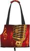 Microphone Abstract Musical Soft-Sided Travel Pet Carrier view 1