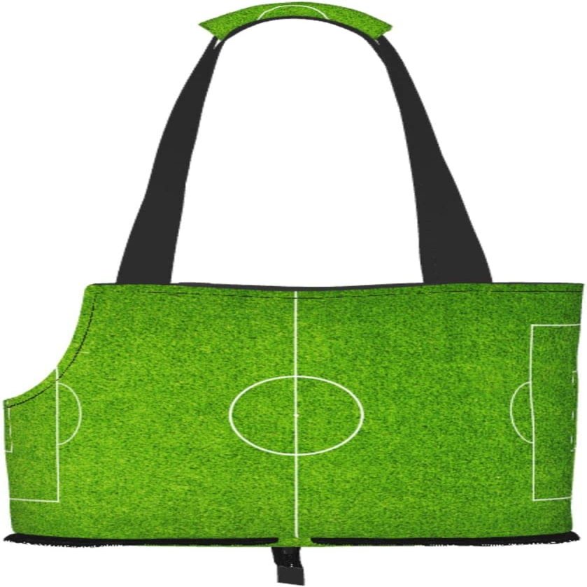Green Football Stadium Field Soft-Sided Pet Carrier Tote
