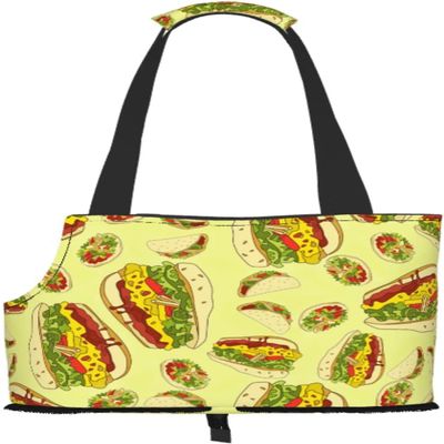 Cartoon Mexican Food Soft Pet Carrier Tote Bag