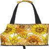 Retro Sunflower Print Soft-Sided Small Pet Carrier Shoulder Bag view 1