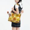 Retro Sunflower Print Soft-Sided Small Pet Carrier Shoulder Bag view 4