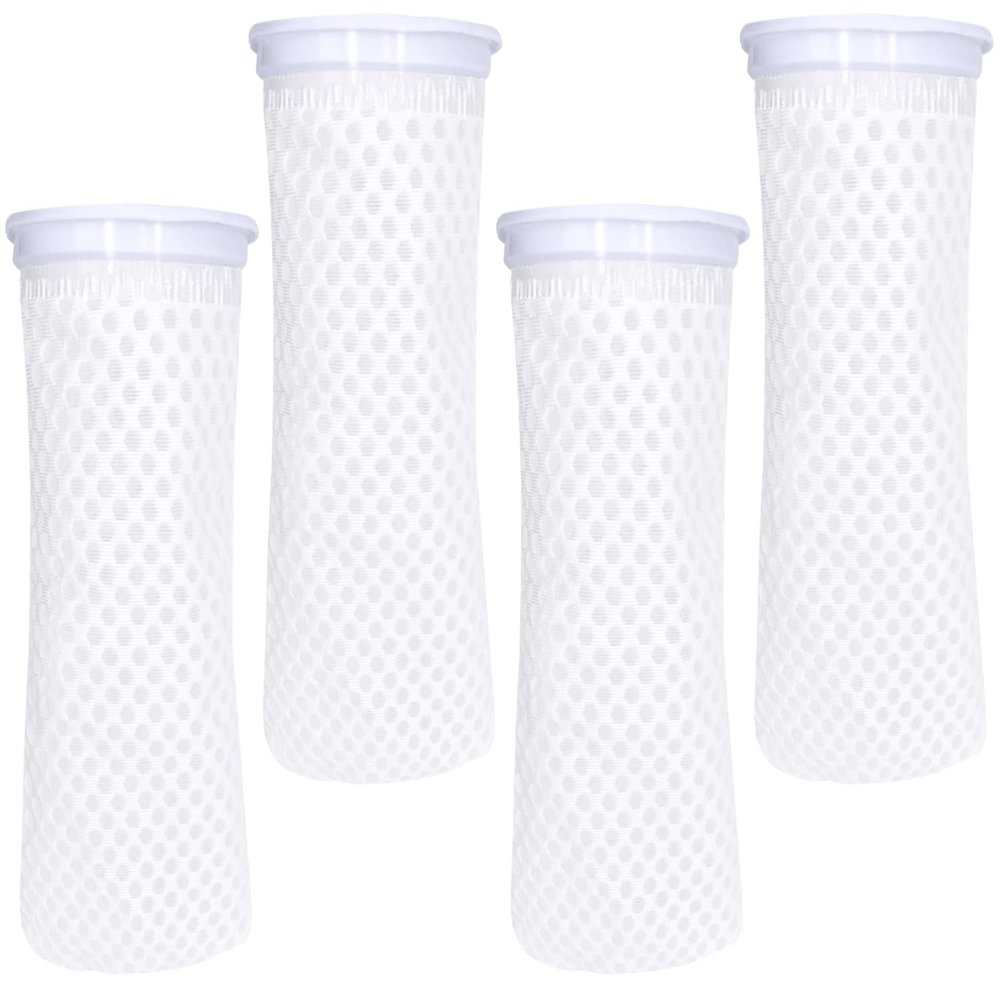 AYWFEY 4-Pack 4-Inch 150-Micron 3D Honeycomb Aquarium Filter Socks