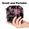 Rose Letter Design Period Pad Storage Bag for Women and Girls view 2