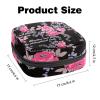 Rose Letter Design Period Pad Storage Bag for Women and Girls view 3