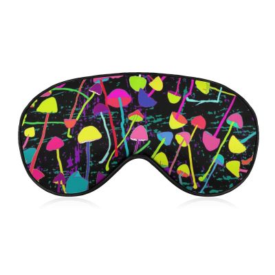 Silk Eye Mask, Psychedelic Mushrooms Magic World Trippy Art