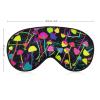 Silk Eye Mask, Psychedelic Mushrooms Magic World Trippy Art view 2