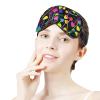 Silk Eye Mask, Psychedelic Mushrooms Magic World Trippy Art view 4
