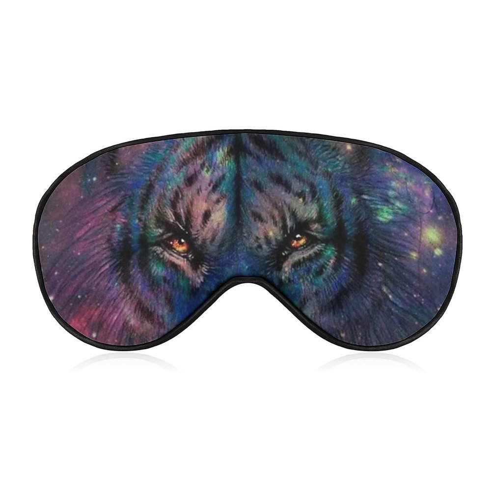 MysticGalaxy Tiger Art Sleep Mask with Adjustable Strap