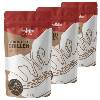 EntoSus Dried and Roasted Crickets, Chili Flavor, 12 x 20 g